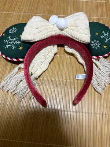 디즈니 크리스마스 미키 미니 귀 머리띠