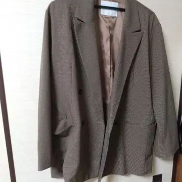 리브 드와 체크 무늬 테일러드 자켓 컨디션 최상