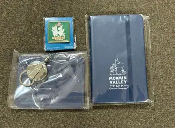 무민 밸리 파크 노트 패스 케이스 핀 배지 세트