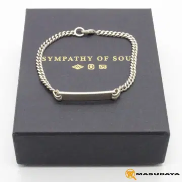심퍼시 오브 소울 내로우 아이디 체인 팔찌 SV925 [새상품급]