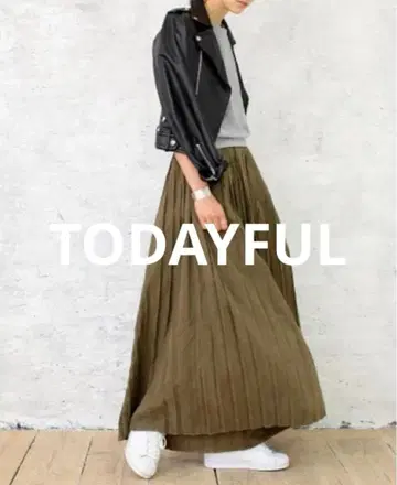 TODAYFUL 투데이풀 스웨이드 플리츠 팬츠 카키