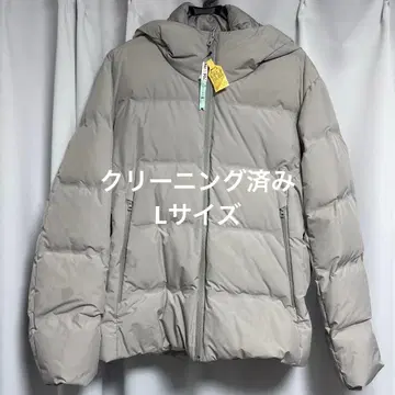 [ UNIQLO ] 유니클로/심리스 다운/후드 부착/라이트 그레이