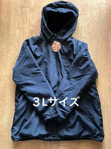 새상품 자켓 후드 부착 아우터 네이비 빅 사이즈 3L 안감 샤기