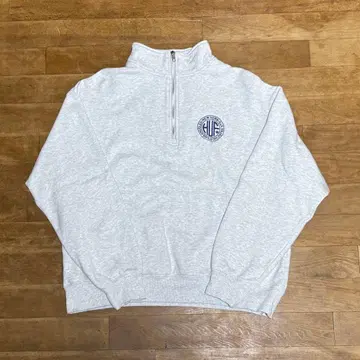 HUF 하프 지퍼 트레이너 그레이 M