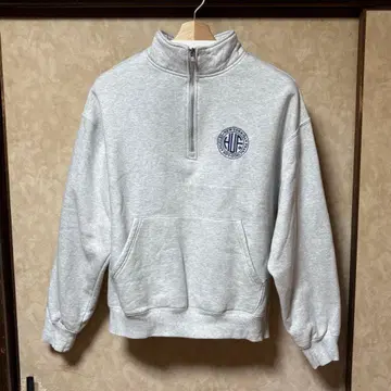 HUF 하프 지퍼 트레이너 그레이 M