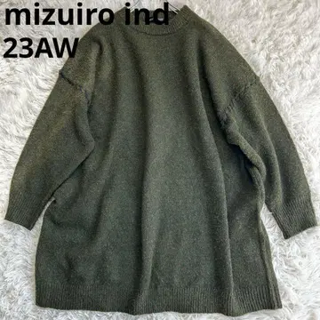 [ 23AW ] mizuiro ind 크루넥 핸드스티치 원피스