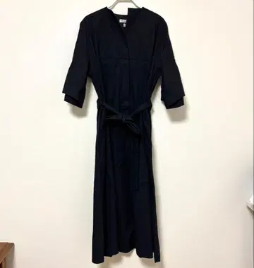 DRESSTERIOR 드레 스테리아 네이비 원피스 7부 소매 38