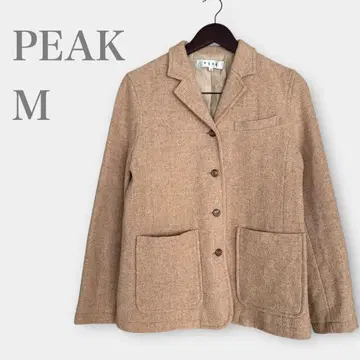 테일러드 자켓 울 100% 브라운 M 깔끔한 가을/겨울