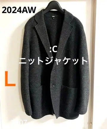 유니클로 :C 니트 자켓 08 DARK GRAY L 사이즈