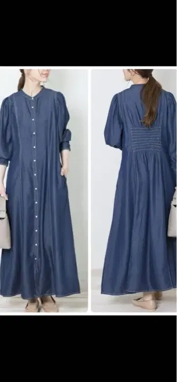 어반 리서치 서니 라벨 핏 데님 드레스 원피스 A라인