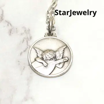 스타 주얼리 실버925 천사 코인 탑 목걸이 은제