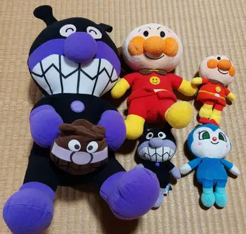 호빵맨 세균맨 코킨쨩 봉제 인형 5체 세트(^^)