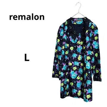 레마론 자켓 루즈핏 포멀 파티 고급 레이스 꽃무늬 L