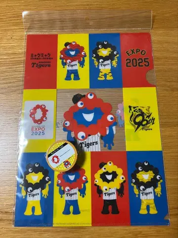 먀쿠먀쿠 x 한신 타이거즈 클리어 파일 & 마스킹 테이프