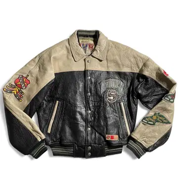 avirex 가죽 자켓 바시티 자켓