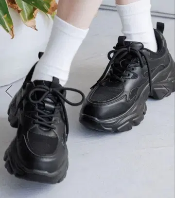 LOWRYS FARM 볼륨 스니커즈 블랙 L 사이즈