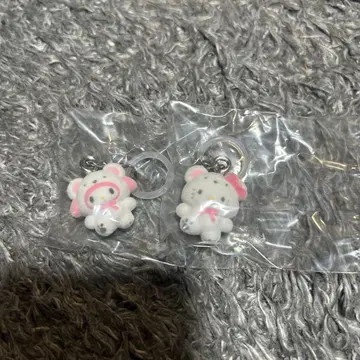 산리오 메지루시 액세서리 복슬복슬 스노우 헬로키티 마이멜로디