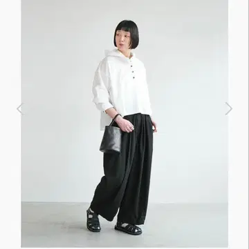 HARVESTY 하베스티 별주 서커스 슬랙스 팬츠 블랙