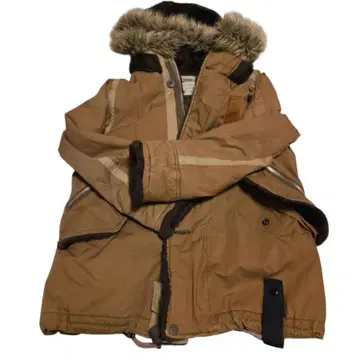 00s y2k archive 퍼 모즈 코트 M 헤이세이 갸루 빈티지