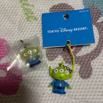 도쿄 디즈니 리조트 리틀 그린멘 스트랩 메지루시 참