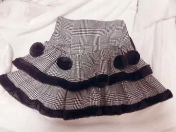 pium 퍼 티어드 미니 스커트