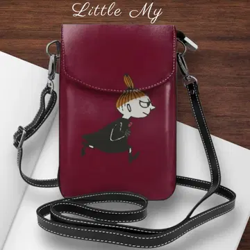무민 리틀미이 스마트폰 파우치 숄더 사선 가케 사코슈 가죽