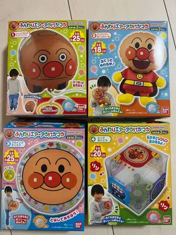 푹신푹신 에어 호빵맨 4개 세트 컴플리트 세트