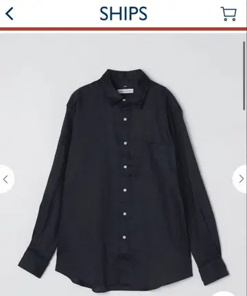 쉽스 셔츠 린넨 레귤러 카라 셔츠 M 스테디셀러 SHIPS 린넨 새상품