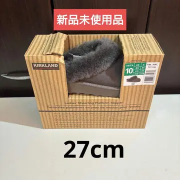 코스트코 (커클랜드) 무스탕 슬리퍼 27cm 블랙