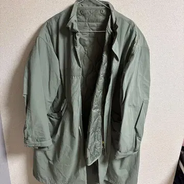 BEAMS HEART 모즈 코트 올리브 그린