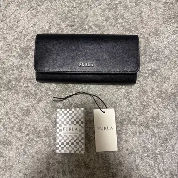 FURLA 블랙 장지갑 택 포함