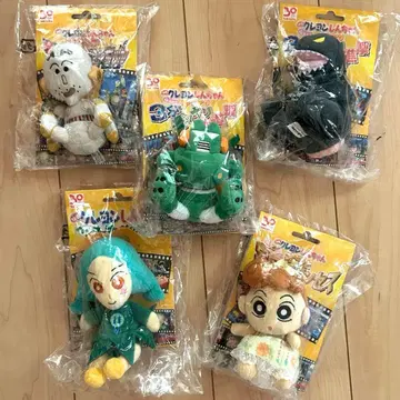 새상품 짱구는 못말려(크레용 신짱) 무비 스타즈 봉제 인형 5개 세트