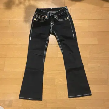 트루릴리젼 블랙 부츠컷 데님 W28