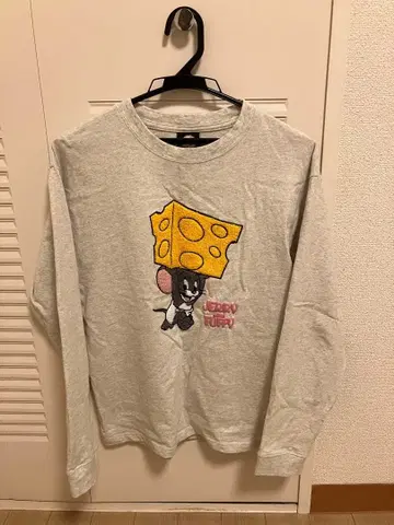 그레이 긴팔 T셔츠 톰 & 제리