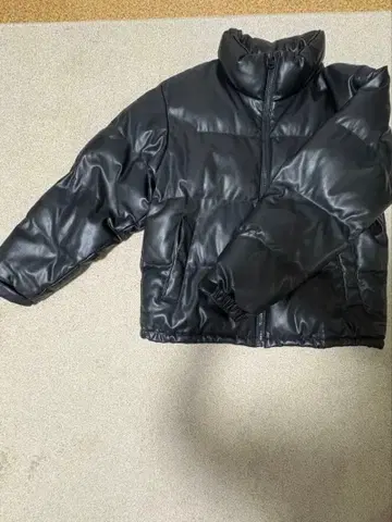 인조 가죽 다운 자켓