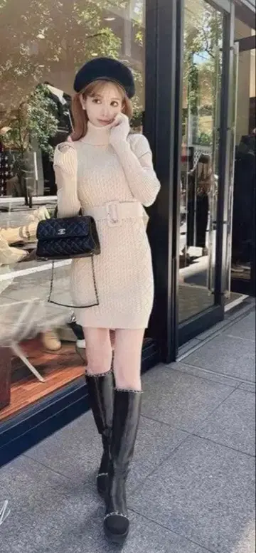 Rady 암워머 포함 니트 원피스