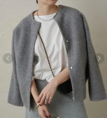 라운지 드레스 접결 니트 코트 새상품