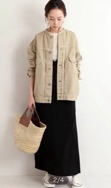 IENA 컬러 치노 리메이크 루즈 블루종