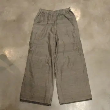 요건 레일 와이드 팬츠 그레이지