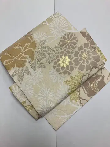 미사용 새상품 나고야 오비 순수 실크 니시진 비단 No.320