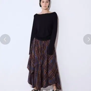 JEANASIS 이레헴 레이어드 체크 스커트