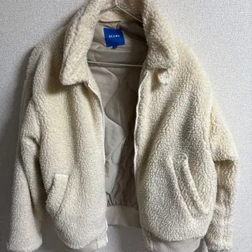 BEAMS 플리스 자켓 M 크림