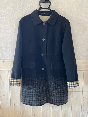 DAKS 피코트 블랙 42