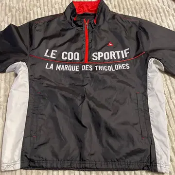 LE COQ SPORTIF 반팔 자켓 블랙/화이트