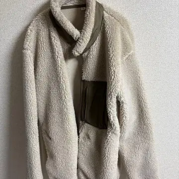 아이보리 플리스 자켓 L