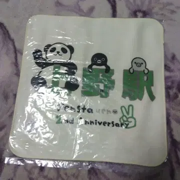 우에노 한정판 Suica 펭귄 팬더 손수건