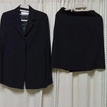 OZOC 블랙 스커트 수트 세트 38