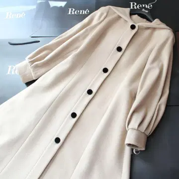 Rene 새상품 울 코트 36 2024 그레이지