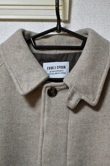 FORK & SPOON 베이지 울 피 코트