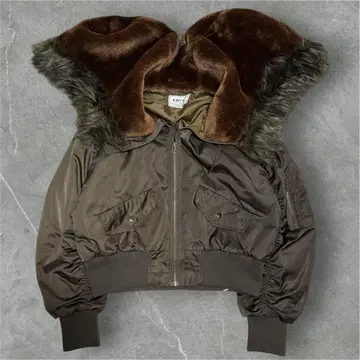 flight jacket type n2b 쇼트 퍼 블루종 y2k 헤이세이